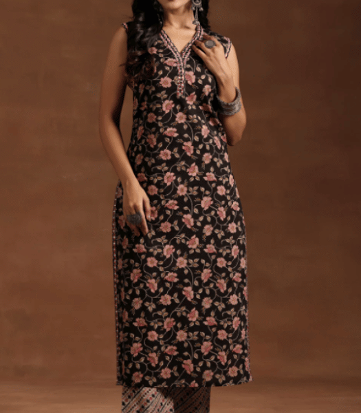 Women’s Embroidered Kurta Set with Dupatta