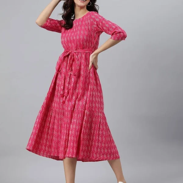 NEWME Regular Fit Dark Green Mini Dress with Opaque Floral Pattern for women Date Night Wear